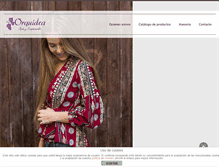 Tablet Screenshot of orquideamoda.com
